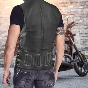 Chaleco de Cuero para Hombre, Diseño Moderno, Precio Económico al por Mayor, Cómodo y Transpirable, Hecho en Pakistán - Product Image 6