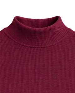 Top corto sin mangas de cuello alto acanalado rojo vino personalizado, ajustado, elástico, informal, de verano, para mujer, chaleco de moda - Product Image 5