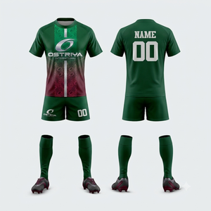 Breathable Unisex Rugby Uniform Set Adults Sportswear Short Team Jersey Sublimated Custom Logo Number Quick Dry Plus Size - Product Image 1