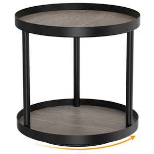 Tablero giratorio de madera para servir, mesa de cocina, encimera, organizador de armario, soporte de exhibición decorativo para uso en barra de café en el hogar - Product Image 1