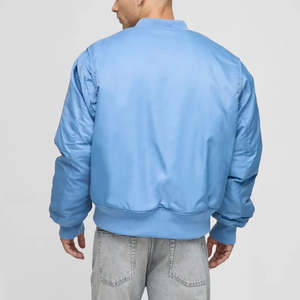 Veste de baseball pour homme en laine 100% très vendue, style hiver, broderie personnalisée, col côtelé, fermeture éclair, vestes de baseball pour homme - Product Image 5