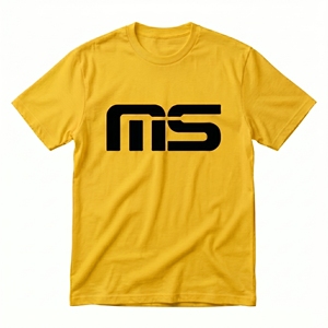 T-shirt à manches courtes avec logo personnalisé noir imprimé sur le devant, style décontracté col rond en jersey - Product Image 5