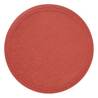 Ensemble de 4 sets de table ronds fins Paloma, 100 % vinyle tissé, sans phtalates, solides, durables, simples, lavables en machine, pour la table à manger à la maison