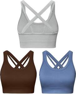 2025 Women's Eco-Friendly Breathable Adjustable High Support Plus Size Four-<b>Way</b> Stretch Activewear Quick-Dry Nylon Solid Color - Product Image 4