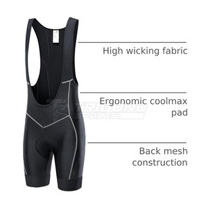 Professional Adult <b>Cycling</b> Bib Stretch <b>Padded</b> Riding <b>Shorts</b> Breathable Moisture-Wicking Quick Dry Eco-Friendly Lightweight Bike - Product Image 3