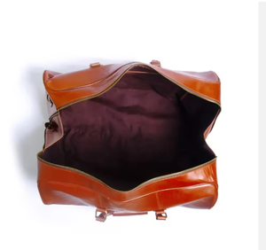 Bolsa de Viaje de Cuero Genuino a la Moda, Bolsa de Lona de Gran Capacidad para Viajes de Negocios, para Hombres y Mujeres - Product Image 2