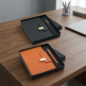 Carnets de notes exécutifs personnalisés avec stylo à bille assorti, collection de carnets à couverture rigide pour clients privilégiés - Product Image 4