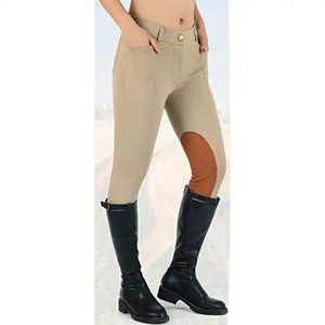 Los Mejores Leggings de Equitación Personalizados para Mujer, Pantalones Jodhpur Antideslizantes de Silicona, Diseño con Paneles de Malla, Spandex, Pantalones Ajustados para Montar a Caballo - Product Image 4