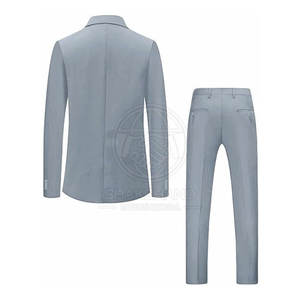 Traje elegante para hombre de negocios, tela de alta calidad, chaqueta y pantalones de corte ajustado para un look profesional. - Product Image 5