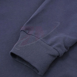 Vêtements pour hommes, sweats à capuche bleus style streetwear avec impression de logo personnalisé, coupe ample et confortable en molleton de coton. - Product Image 3