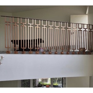 Balaustres de Acero Inoxidable al por Mayor, Acabado en Oro y Oro Rosa, Pasamanos Modernos para Escaleras, Balaustres Decorativos de Lujo y Duraderos - Product Image 1