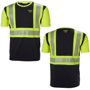 Chemise réfléchissante pour travailleurs industriels, col rond, manches courtes, 100% polyester, personnalisable - Product Image 5