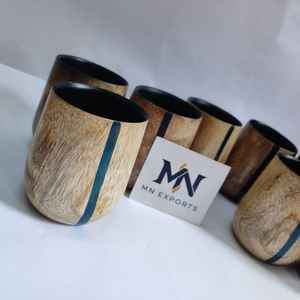 Tasse à thé en bois massif gravée et personnalisée, design moderne, compatible lave-vaisselle et micro-ondes, idéale pour les fêtes, les voyages et les cadeaux d'affaires - Product Image 5