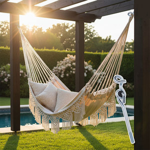 Crochet de hamac en acier robuste de 6,9 mm, plaqué zinc/zinc jaune, fabrication OEM ODM, avec patin en nylon pour balançoire - Product Image 5