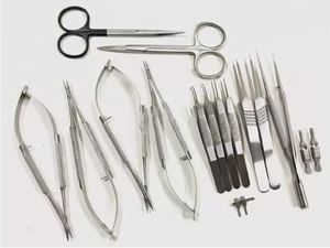 Juego de 17 Instrumentos Quirúrgicos para Cirugía de Mano y Microvasculares de Azicon, Pinzas de Disección Microquirúrgicas, Tijeras, Pinza para Vasos Sanguíneos - Product Image 4