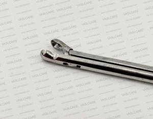 คีมจับกระดูกสันหลังเสียงแบบตรง ยี่ห้อ Jackson Laryngeal Cup Forceps ขนาด 4 มม. ความยาว 13-5/8 นิ้ว สำหรับการส่องกล้องตรวจคอและหู จมูก ลำคอ ของบริษัท Vaslcare - Product Image 2