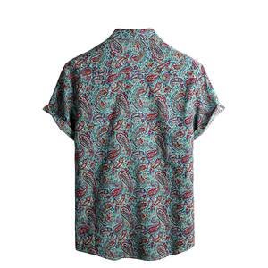 Premium Fabric Sublimation Beach <b>Shirt</b> Custom Printed Tropical Hawaiian <b>Shirt</b> High Quality Supplier - Product Image 2
