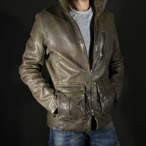 Veste en cuir slim pour homme de haute qualité, best-seller, design personnalisé pour l'hiver - Product Image 4