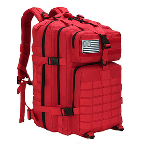 Sac à dos de voyage extérieur violet 45L, style Molle, imperméable, robuste, pour randonnée, camping, trekking, sac à dos pour ordinateur portable, multi-poches - Product Image 6