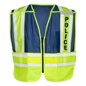 High Visibility Reflective Safety Security Vest <b>Jackets</b> Engineer Workwear Construction Road <b>Worker</b> Zipper Vest For Workwear - Product Image 2