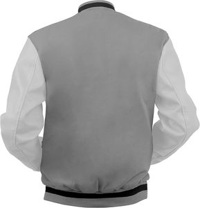 Veste bomber varsity personnalisée pour homme de qualité supérieure avec des patchs brodés du logo de l'équipe universitaire et un style streetwear personnalisé - Product Image 4