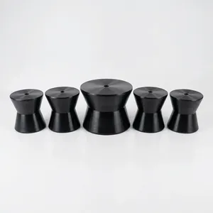 Modern Wooden Black <b>Resin</b> Sculptural <b>Coffee</b> <b>Table</b> Set with 4 Stools Handmade Furniture For Hotels Restaurant Living Room - Product Image 2