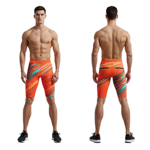 Pantalones Cortos Deportivos Premium para Hombre, Color Naranja Brillante, con Diseño Gráfico, Tela Ligera de Alto Rendimiento y Diseño Deportivo Dinámico - Product Image 3