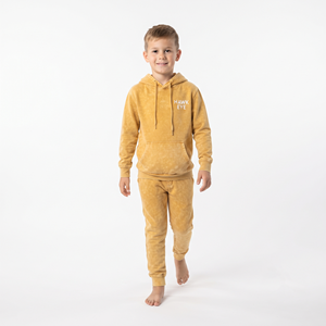 Conjunto de Sudadera con Capucha y Pantalones Deportivos de Algodón para Niños, Talla Regular, Lavado Ácido, Parche Bordado, Ropa Casual Urbana, Logotipo Personalizado - Product Image 5