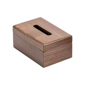 Caja de pañuelos de madera creativa y personalizada, muy vendida en fábrica, para uso diario en el hogar. - Product Image 1