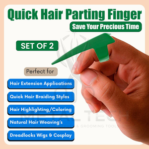 Good Supplier In Green Color Hair Styling Uses Hair <b>Braids</b> Parting & Sectioning Rings Set Stainless Steel Stitch <b>Braid</b> Tools - Product Image 4