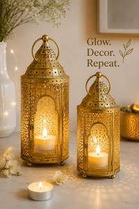 High Sell Eco-Friendly Color Glass Gold New Lantern Lantern for Home Decorate <b>Red</b> Glass Gold Lantern Lantern With Color Glass - Product Image 3