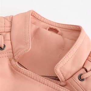 Veste en cuir PU personnalisée en gros, unisexe, style vintage, pour motard, manteau en similicuir, fabricant OEM ODM, fournisseur en gros - Product Image 4