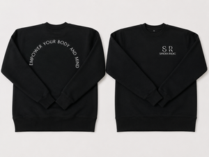 เสื้อสเวตเชิ้ตคอกลมโอเวอร์ไซส์สำหรับผู้หญิง ผ้าฟลีซหนานุ่ม ระบายอากาศได้ดี เป็นมิตรกับสิ่งแวดล้อม ทรงหลวมไหล่ตก สวมใส่สบาย แบบเรียบๆ สำหรับงานสกรีน - Product Image 6