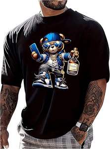 T-shirt graphique Y2K pour hommes, vintage, à manches courtes, col rond, nouveauté - Product Image 5