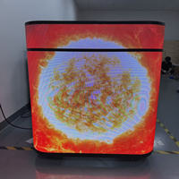 Écran LED d'exposition en forme de U pour entreprise, mur d'écran LED, table publicitaire commerciale avec roulettes
