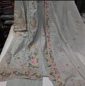 Pakistani Brand <b>Dresses</b> Embroidered Work Summer Lawn Collection 2023 3pcs Women Lawn Suit Wholesale Casual <b>Dress</b> for Women - Product Image 6