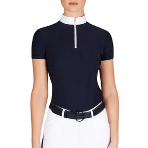 Camiseta de espectáculo ecuestre para mujer, camiseta de espectáculo de jinete a caballo, camiseta transpirable personalizada para mujer - Product Image 1