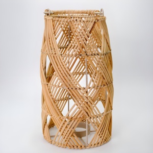 Outdoor garden accessory <b>rattan</b> <b>lantern</b> for holding candles handcrafted candle stand <b>lanterns</b> - Product Image 1
