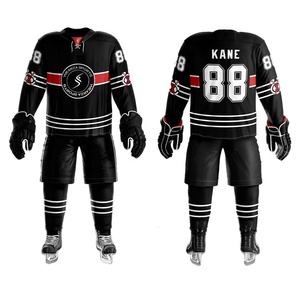 Uniforme de Hockey sobre hielo Unisex, uniforme de alta calidad con logotipo bordado, oferta - Product Image 5