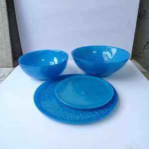 Ensemble de plaques en résine époxy faites à la main, nouveau design mince et luxueux, couleur personnalisée, décoration de table et de cuisine, nouvel article - Product Image 3