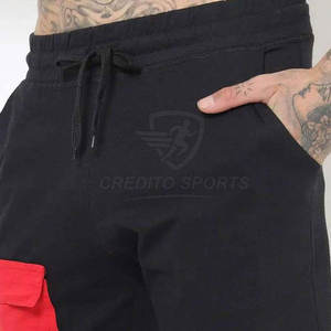 Conjunto de camiseta y pantalones cortos para hombre con logotipo personalizado, mezcla de algodón, conjunto de camiseta y pantalones cortos para hombre, la mejor oferta en línea - Product Image 6