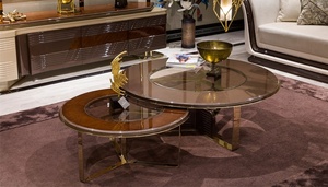 Juego de Sofás de Madera de Teca Sólida de Lujo Moderno, Contemporáneo, de 8 Plazas, con Acabado Brillante, Muebles Italianos para Sala de Estar, Mesa de Centro - Product Image 5