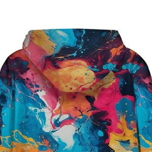 Men's Plus Size 100% Cotton Fleece Winter Loose Front Hoodie Silk Screen Printing Quick Dry Breathable Solid Hip Hop Streetwear - Product Image 4