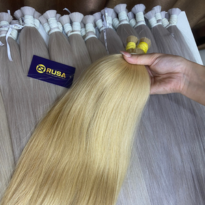 Cheveux humains vietnamiens bruts de luxe en vrac, pointes épaisses, double tirage, pour extensions capillaires - Product Image 2