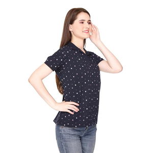 Polos de Mujer Estampados Más Vendidos, Polos Casuales de Manga Corta con Cuello Camisero, Diseño Personalizado, Talla Grande - Product Image 3