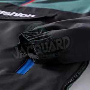 Veste coupe-vent en satin personnalisée, vêtements d'extérieur pour l'automne et l'hiver avec logo brodé de haute qualité - Product Image 3