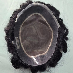 Peluca de tupé de cabello humano mono de calidad superior de Bangladesh con cuerpo natural y estilos de ondas profundas - Product Image 5