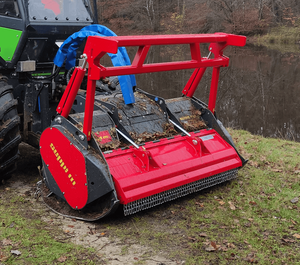 Heavy Duty Hydraulic Forestry Mulcher for Excavator Skid Steer Loader <b>Vegetation</b> Clearing Brush Cutting Wood Chipper Attachment - Product Image 5