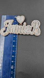 Colgante de Moissanita VVS con Baño de Rodio y Corazón, Joyería de Lujo con Letra, Regalo Unisex - Product Image 6