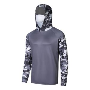 Wholesale Sailing <b>Clothing</b> Uv Hoodie Performance Shirt Custom Fishing Shirts <b>Sun</b> <b>protection</b> Quick Dry Men's Fishing Hoodie Shirt - Product Image 4